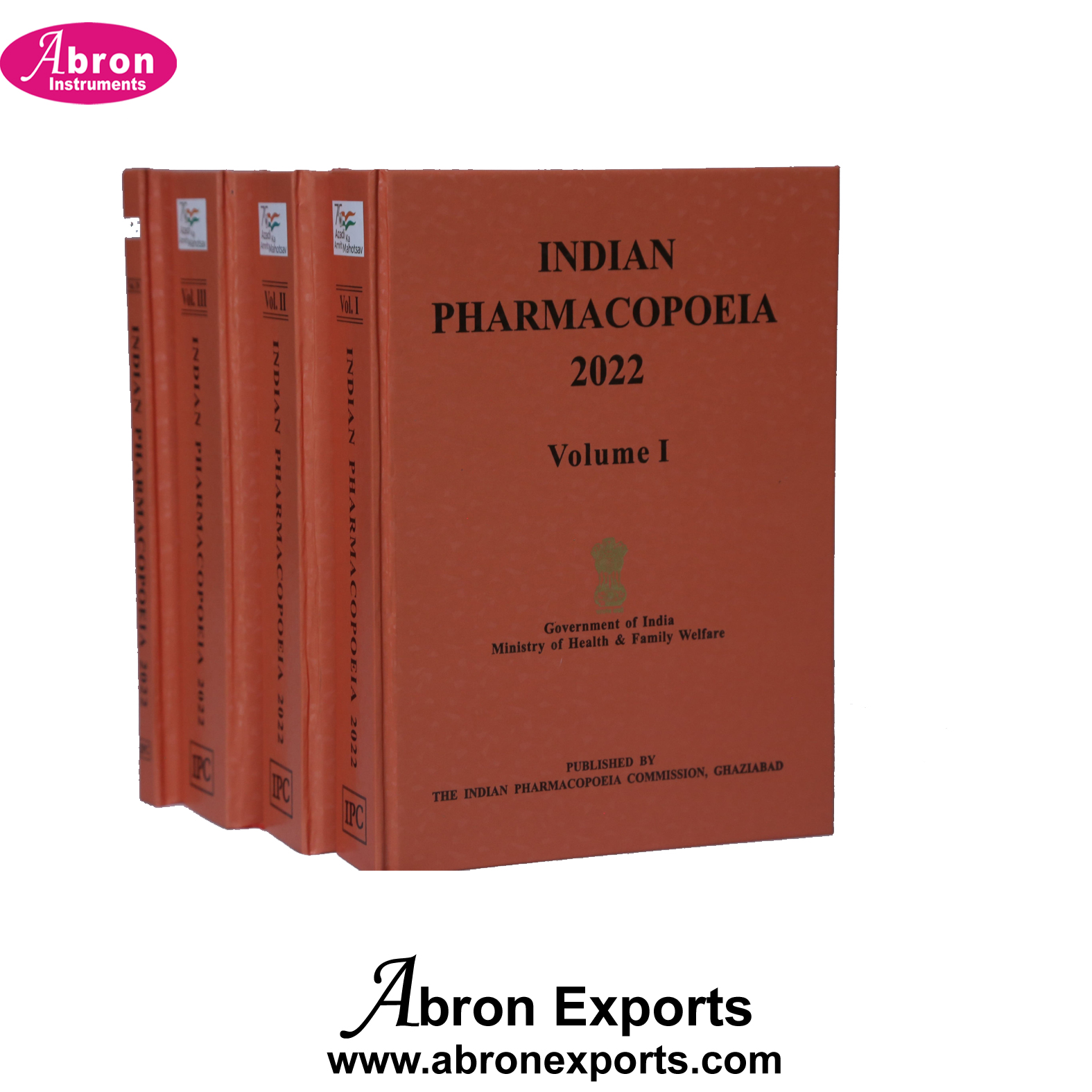Book Indian Pharmacopoeia 2023 Hard Copy 4 Volumes Set By Abron ABM-3679PI23 